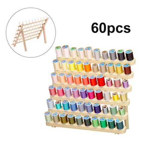 Wood thread organizer foldable - organizer,