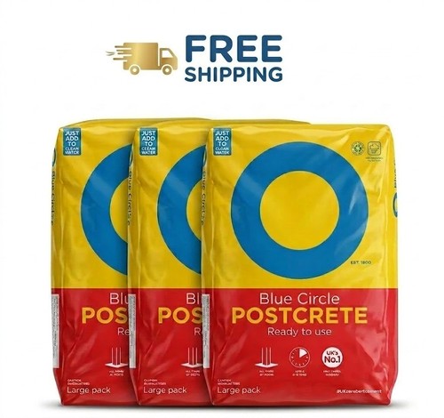 3x20kg blue circle - blue, postcrete