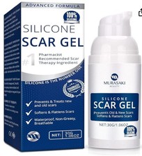 Murasaki Silicone Scar Gel Softens & Flattens Scars Old & New 30g BOXED