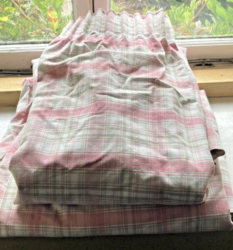 Vintage pink check handmade