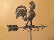 Bantam Rooster Weathervane Good Directions NEW Aluminum Zinc Figure Only 