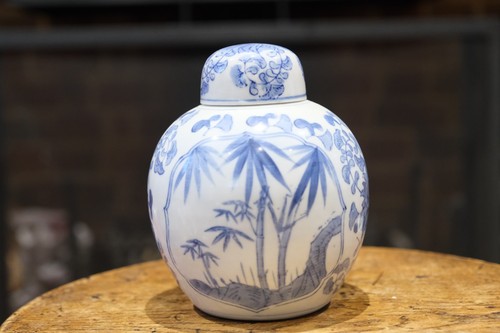 Chinese blue white porcelain - blue, &