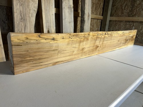 Spalted maple mantle - spalted,