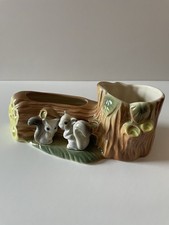 Hornsea Pottery Grey Squirrel Fauna Collection Number 102 - Vase Planter 