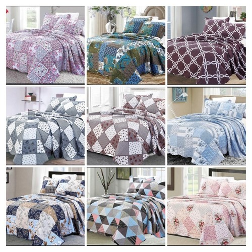 Pcs quilted bedspread set - pcs,