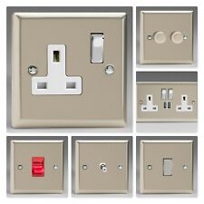 Varilight Classic Satin Chrome XNDW Light Switch Socket Dimmer Toggle Cooker TV