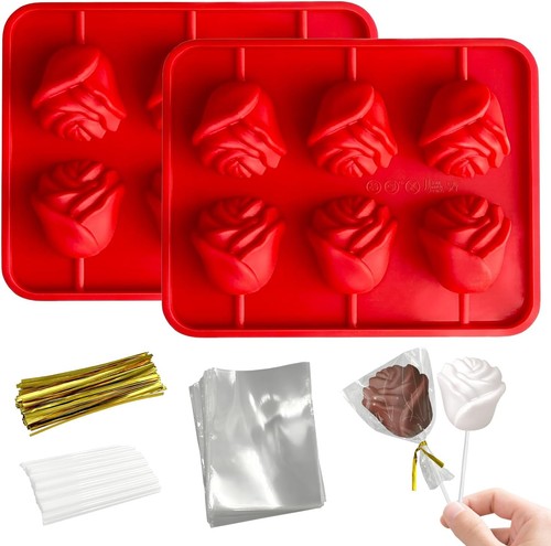 Lollipop molds pack rose - 2, pack,