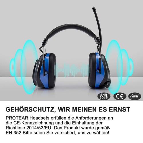 Rechargeable ear defenders - ear,