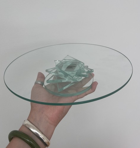 Vintage green glass modernist - glass,