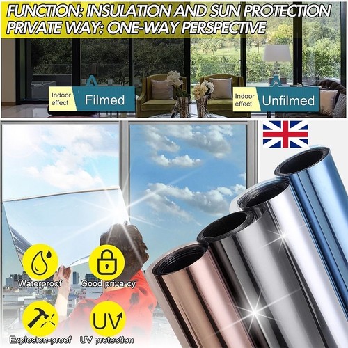 Silver reflective one way - reflective,