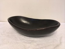 Rocha.John Rocha Hand Carved Dark Wood Bowl