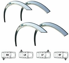 Wheel arch wing trims chrome
