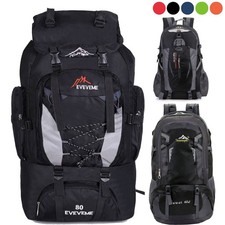 40L 60L 80L Men Hiking Camping Backpack Waterproof Trekking Travel Rucksack Bags