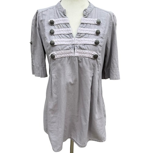 Grey military hussar tunic - hm,