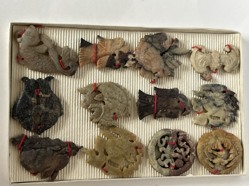 Vintage soapstone carvings - soapstone, in