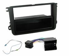 CD STEREO SINGLE DIN FACIA FASCIA SURROUND TRIM FITTING KIT FOR VW SKODA SEAT