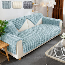 Thick Rabbit Plush Sofa Cover