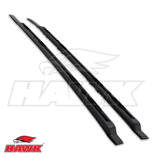 Black aluminium roof rails - black,