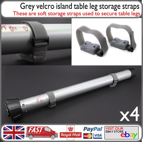 Grey soft island table leg - grey,