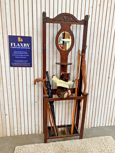 Antique wooden hall stand - wooden,