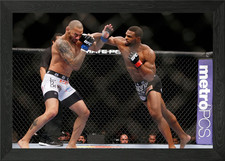 UFC Fight Action Framed Wall