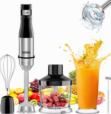 5 in 1 Handheld Immersion Blender- Stainless Steel Stick Blender with Speed Vari
