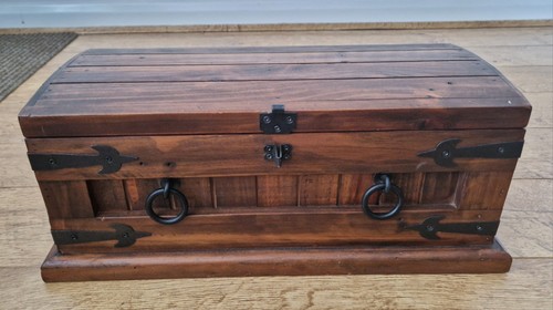 Solid wood treasure trunk - solid,