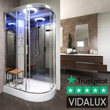 Vidalux None Steam Shower Cabin Enclosure SS1200 x 800mm No Leak Fast Build