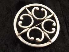St Magnus Cross brooch by Ortak vintage sterling silver largest version 1973