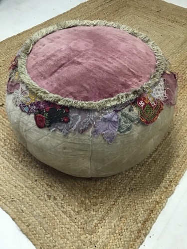 Vintage colorique pouffe - vintage,