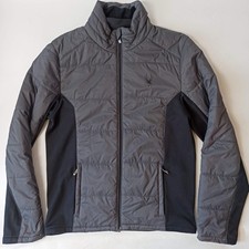 Spyder Stealth Men's Lightweight Hybrid Jacket / Windbreaker - Grey - Size Small