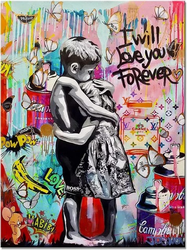 Banksy forever love - banksy,
