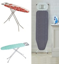 LARGE FOLDING IRON BOARD LIGHT WEIGHT NONSLIP IRONING BOARDS ADJUSTABLE HEIGHT