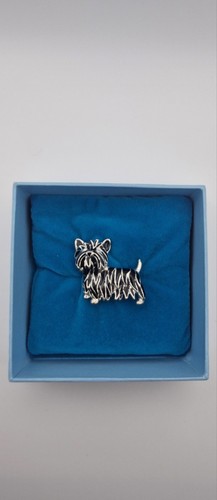Westie dog brooch black - brooch, and