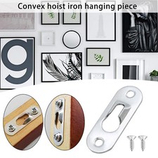 44x16mm Metal Keyhole Hanger Picture Photo Frame Two Hole Hanging Bracket Plate