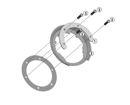 Givi bf11 tanklock fitting kit - tanklock,