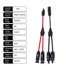 1 Pair Solar 30A Y Branch