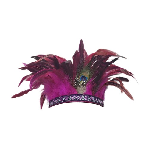 Feather headdress boho - headdress, for