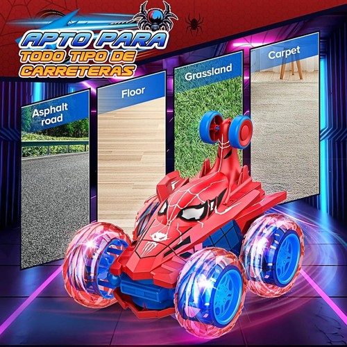 Spiderman stunt car remote - car,