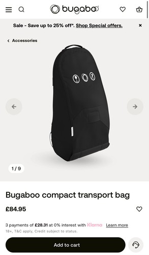 Bugaboo compact transport bag - bugaboo,