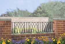 Anavio Metal Railing 1830mm GAP x 395mm H Modern Galvanised Iron Fence Fencing
