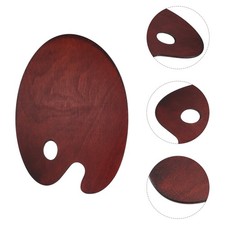 1pc Wooden Painting Pallet Color Mixing Tray School Watercolor Pigment Tray