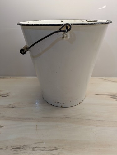 White vintage enamel - vintage,