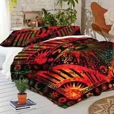 King Size Cotton Mandala Bedding Set Hippie Gypsy Indian Bed Quilt Duvet Cover
