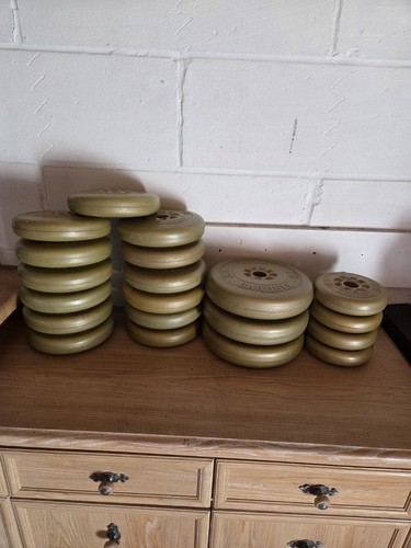 York weight plates with - york,