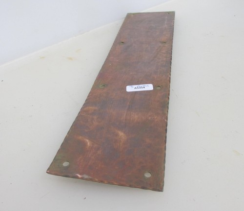 Victorian copper finger plate - copper,