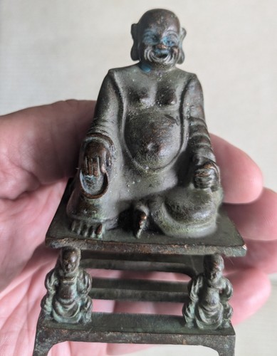 Antique chinese bronze buddha - antique,