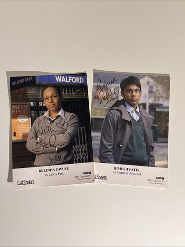Eastenders hand signed cast - eastenders,