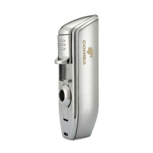 New silver windproof butane - new,