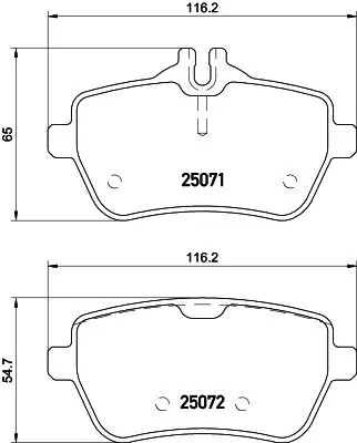 Brake pads 8db 355 020 - pads,